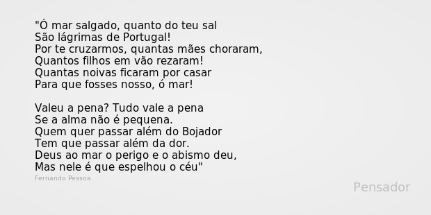 mar português