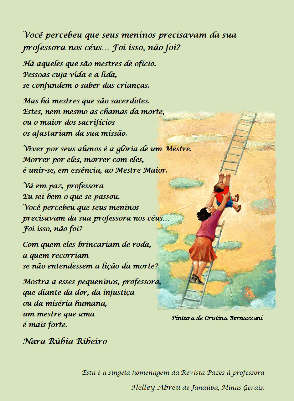 revistapazes.com - Voc&ecirc; percebeu que seus meninos  precisavam da sua professora nos c&eacute;us... Foi isso, n&atilde;o foi?