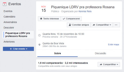 revistapazes.com - Ap&oacute;s marcar piquenique com alunos e ningu&eacute;m comparecer, professora v&ecirc; internautas se mobilizarem em sua homenagem