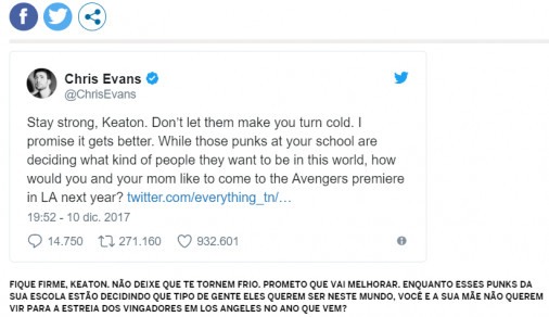 Capitão América, Hulk e Luke Skywalker apoiam menino vítima de bullying e 21 milhões compartilham a história revistapazes.com - Capitão América, Hulk e Luke Skywalker apoiam menino vítima de bullying e 21 milhões compartilham a história