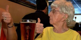 Aos 102 anos esta senhora garante: segredo da longevidade está na cerveja