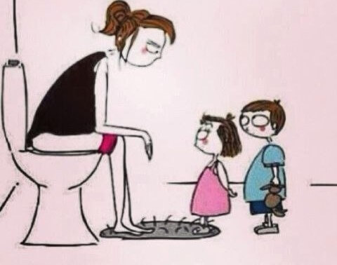 Intimidade: se você é mãe, não vai ter nem no banheiro