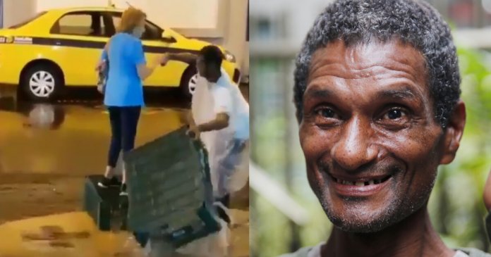 ‘Vaquinha’ para dar casa para homem que ajudou idosa em rua alagada no Rio bate meta