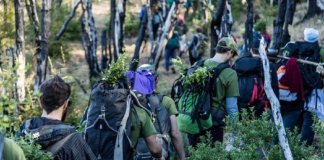 Jovens plantam 11.500 árvores para recuperar uma floresta queimada na Argentina