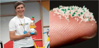 Jovem vence prêmio de ciência mundial por remover microplásticos da água
