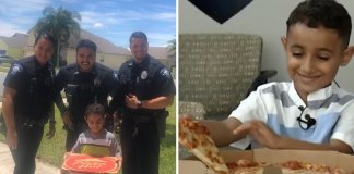 Garoto queria tanto uma pizza que ligou para a emergência: três policiais atenderam ao pedido