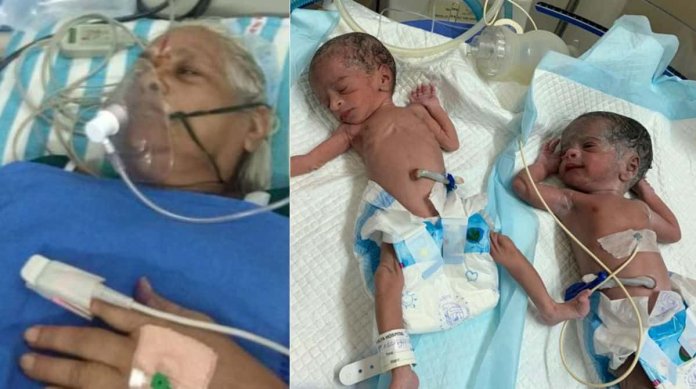 Mulher de 74 anos dá à luz bebês gêmeas e se torna a mãe mais velha do mundo