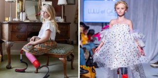 Menina com próteses duplas estreia na passarela da NY Fashion Week