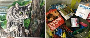 revistapazes.com - Este menino russo de 9 anos oferece suas pinturas em troca de alimentos para animais de abrigo