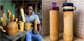 Este homem criou garrafas de bambu 100% orgânicas e à prova de derramamento