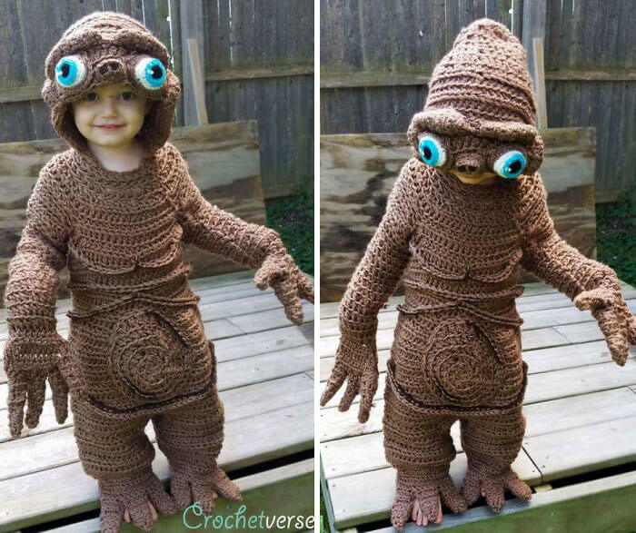 revistapazes.com - Essa mãe fez, de crochet, fantasias de corpo inteiro para os seus filhos e viralizou na internet