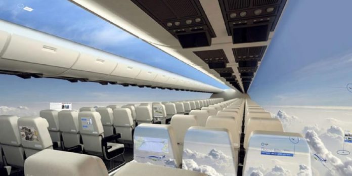 Aviões sem janelas: o transporte aéreo que lhe permitirá ter uma vista panorâmica do céu