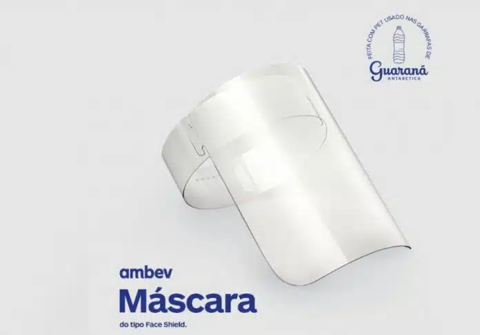 Ambev vai doar 3 milhões de máscaras de garrafa PET pra hospitais