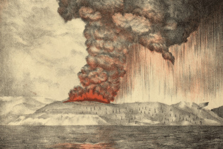 revistapazes.com - Temido vulc&atilde;o Krakatoa entra em erup&ccedil;&atilde;o na Indon&eacute;sia