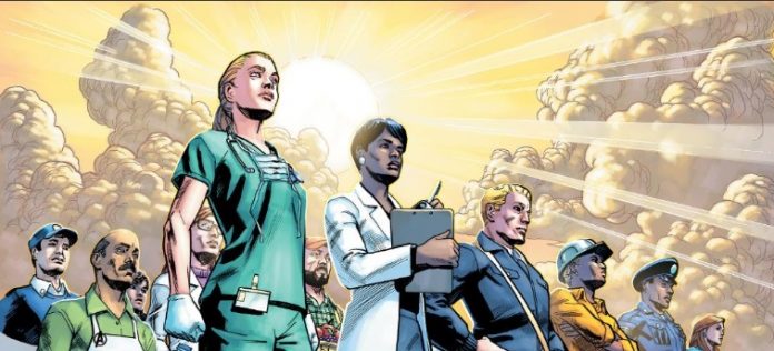 Marvel transforma trabalhadores essenciais em super-heróis em desenho