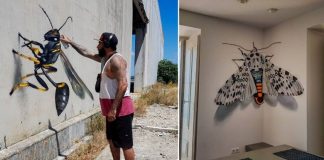 Artista cria grafites 3D que nos fazem duvidar daquilo que os nossos olhos veem