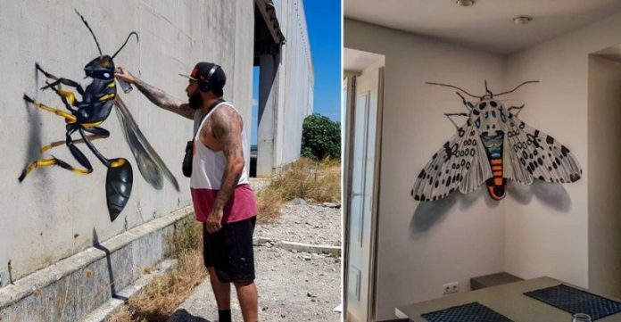 Artista cria grafites 3D que nos fazem duvidar daquilo que os nossos olhos veem