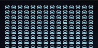 Você consegue encontrar o ônibus entre os carros na imagem DE DENTRO da matéria?