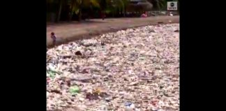 “Tsunami” de lixo atinge praias caribenhas de Honduras, transformando-as em enormes aterros sanitários