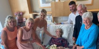 Neta se casa no hospital para que a avó participe da cerimônia
