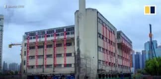 Chineses usam pernas robóticas e fazem um prédio “andar”