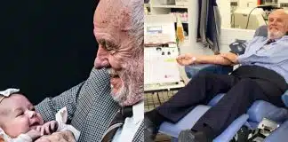 Homem do ‘braço de ouro’ doou sangue 1173 vezes e salvou a vida de milhões de bebês