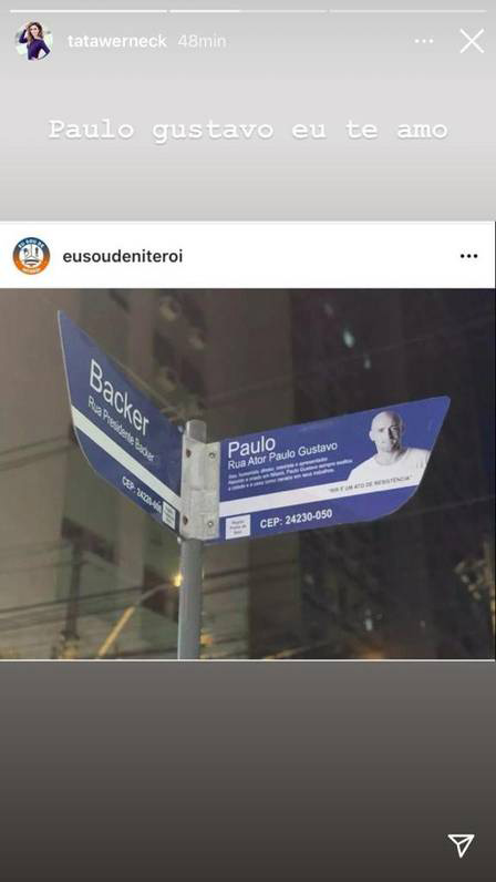 revistapazes.com - Niterói 'cria' Rua Ator Paulo Gustavo e instala 46 placas de homenagem ao artista; mãe comemora