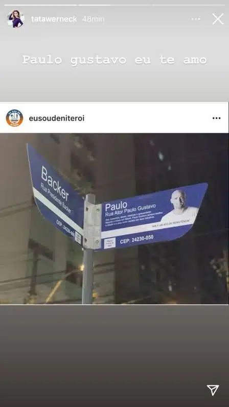 Niterói 'cria' Rua Ator Paulo Gustavo e instala 46 placas de homenagem ao artista; mãe comemora revistapazes.com - Niterói 'cria' Rua Ator Paulo Gustavo e instala 46 placas de homenagem ao artista; mãe comemora