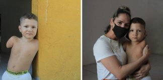 Criança que nasceu sem braços e pernas pede ajuda para compra de cadeira especial; conheça vaquinha