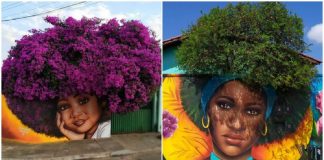 Artista brasileiro viraliza nas redes por usar árvores como ‘cabelo’ ao retratar mulheres