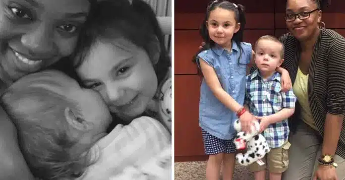 Mãe negra é criticada por ter filhos brancos adotivos: “O amor vai além da cor da pele”