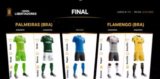 Conmebol anuncia uniformes de Palmeiras e Flamengo para decisão da Libertadores