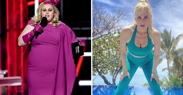 Atriz Rebel Wilson festeja a sua perda de peso com fotos de seus treinos