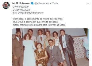 revistapazes.com - Mãe de Bolsonaro, dona Olinda, morre aos 94 anos