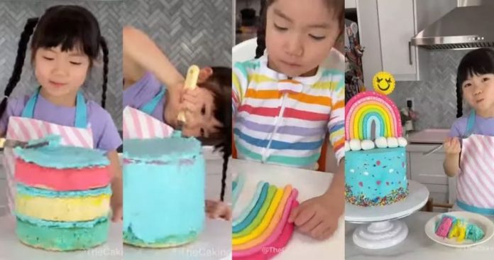 Menina de 4 anos confecciona bolos decorados com receitas (e apoio) da mãe [VIDEO]