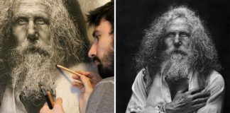 Artista cria retratos hiper-realistas usando apenas lápis grafite e carvão; confira fotos
