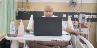 Mesmo com câncer, homem continua procurando emprego durante sessões de quimioterapia