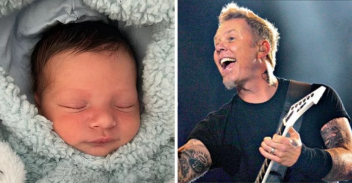Bebê que nasceu no show do Metallica recebe nome em homenagem ao vocalista da banda
