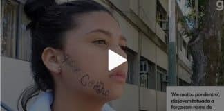 ‘Me matou por dentro’, afirma jovem tatuada à força com nome de ex-namorado no rosto