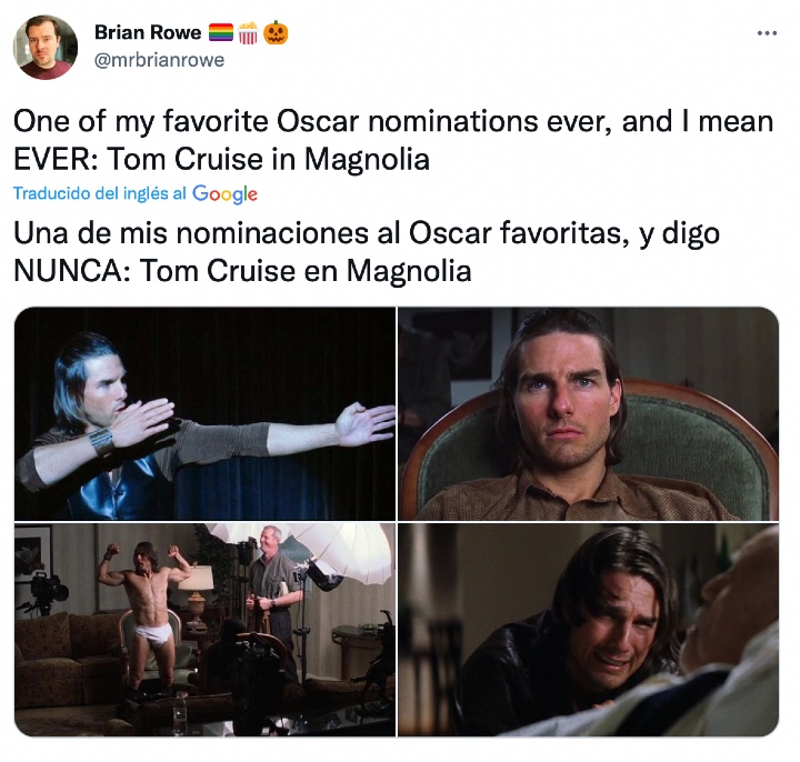 revistapazes.com - Fãs criam corrente nas redes sociais para Tom Cruise ganhar seu 1º Oscar por "Top Gun: Maverick"