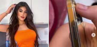 Influenciadora joga iPhone de ouro de R$ 11,5 mil no lixo e afirma: ‘É uma bomba-relógio’