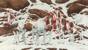 revistapazes.com - Quantos cavalos você enxerga na imagem? Essa ilusão ótica pode confundir o seu intelecto
