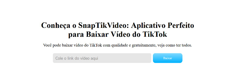 revistapazes.com - Tenha Vídeos Ilimitados do TikTok Com SnapTikVideo