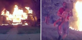 Herói anônimo quase dá a própria vida para salvar 5 crianças presas em casa que pegou fogo [VIDEO]