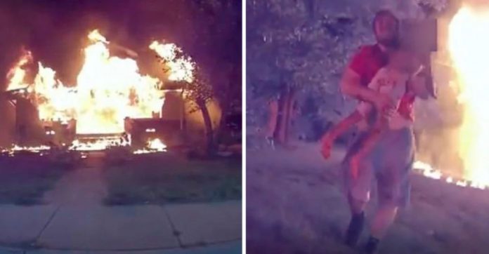 Herói anônimo quase dá a própria vida para salvar 5 crianças presas em casa que pegou fogo [VIDEO]