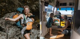 Mãe larga emprego para viver viajando com filho de 3 anos