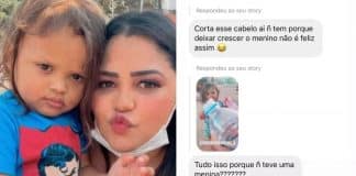 “Alguns querem me obrigar a cortar o cabelo dele”, lamenta mãe sobre ataques na internet por causa de penteado do filho