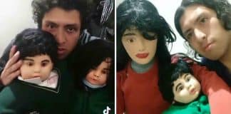 “Queria ter uma família completa”, diz homem que fez esposa e filhos usando panos e trapos