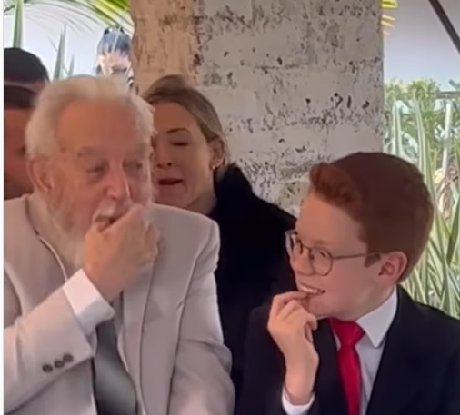 revistapazes.com - Em vídeo viral, avô e neto protagonizam momento fofo durante casamento em SC - assista