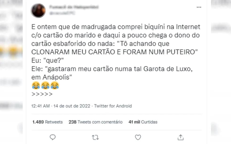 revistapazes.com - Mulher compra biquíni pela internet e marido acha que cartão foi usado em bordel
